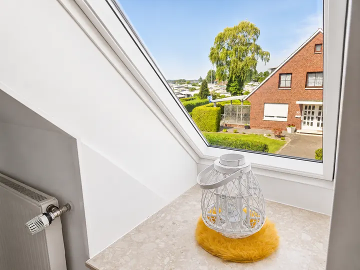 Ausblick durch ein Dachfenster aus Wohnung 1