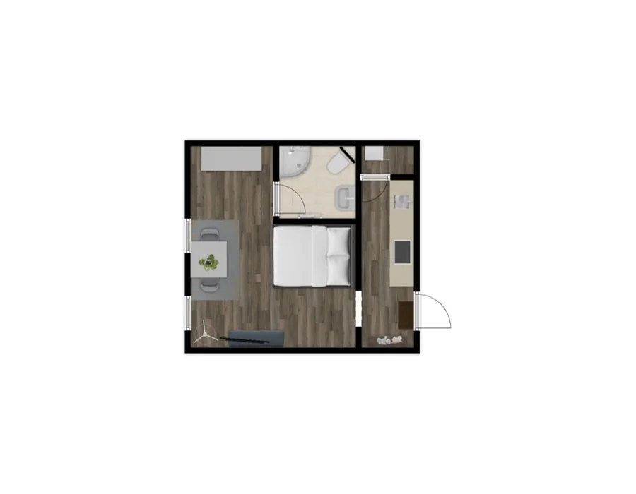 Grundriss der Wohnung 3 im Haus Dümmerland