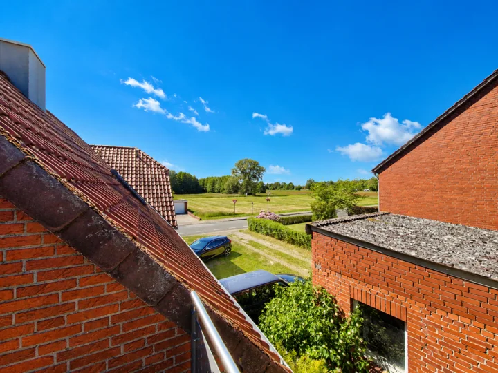 Weitblick aus Wohnung 4 über Felder und die Umgebung in Hüde
